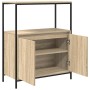Mueble de baño con estantes roble Sonoma 76,5x35x95 cm von , Badezimmerwaschtische - Ref: Foro24-861918, Preis: 77,08 €, Raba...
