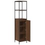 Mueble de baño con estantes roble marrón 36x35x165 cm von , Badezimmerwaschtische - Ref: Foro24-861911, Preis: 74,92 €, Rabat...