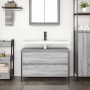 Mueble de baño con lavabo y cajones gris Sonoma 90x34,5x60 cm von , Badezimmerwaschtische - Ref: Foro24-861880, Preis: 80,28 ...