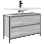 Mueble de baño con lavabo y cajones gris Sonoma 90x34,5x60 cm von , Badezimmerwaschtische - Ref: Foro24-861880, Preis: 80,28 ...
