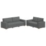 Juego de sofás con cojines 2 piezas tela gris oscuro von , Sofas - Ref: Foro24-3324692, Preis: 467,06 €, Rabatt: %