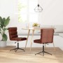 Sillas de comedor 2 uds. Cuero sintético marrón brillante by , dining chairs - Ref: Foro24-3315408, Price: 127,13 €, Discount: %