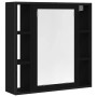 Armario de baño con espejo de madera de roble negro 60x16x60 cm von , Badezimmerwaschtische - Ref: Foro24-862228, Preis: 65,3...