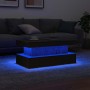 Mesa de centro con luces LED roble negro 90x50x40 cm by , Coffee table - Ref: Foro24-862256, Price: 99,18 €, Discount: %