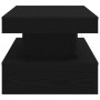 Mesa de centro con luces LED roble negro 90x50x40 cm by , Coffee table - Ref: Foro24-862256, Price: 99,18 €, Discount: %