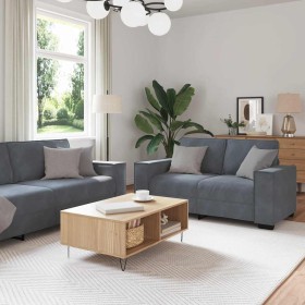 Juego de sofás con cojines 2 piezas terciopelo gris oscuro von , Sofas - Ref: Foro24-3324701, Preis: 576,36 €, Rabatt: %
