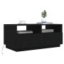 Mesa de centro con luces LED roble negro 90x49x40 cm by , Coffee table - Ref: Foro24-862254, Price: 114,41 €, Discount: %