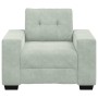 Sillón sofá gris claro 60 cm terciopelo by , Sofas - Ref: Foro24-4105098, Price: 161,05 €, Discount: %