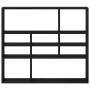 Estante de pared roble negro 90x16x78 cm madera de ingeniería von , Regale und Regale - Ref: Foro24-862510, Preis: 54,51 €, R...
