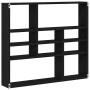 Estante de pared roble negro 90x16x78 cm madera de ingeniería von , Regale und Regale - Ref: Foro24-862510, Preis: 54,51 €, R...