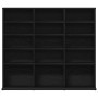 Mueble para CD roble negro 100,5x23x89,5 cm madera ingeniería by , CD and DVD storage - Ref: Foro24-862481, Price: 75,01 €, D...