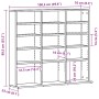 Mueble para CD roble negro 100,5x23x89,5 cm madera ingeniería by , CD and DVD storage - Ref: Foro24-862481, Price: 75,01 €, D...