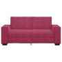 Sofá de 2 plazas de terciopelo rojo tinto 140 cm von , Sofas - Ref: Foro24-4105024, Preis: 217,85 €, Rabatt: %
