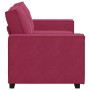 Sofá de 2 plazas de terciopelo rojo tinto 140 cm von , Sofas - Ref: Foro24-4105024, Preis: 217,85 €, Rabatt: %
