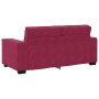 Sofá de 2 plazas de terciopelo rojo tinto 140 cm von , Sofas - Ref: Foro24-4105024, Preis: 217,85 €, Rabatt: %