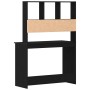 Escritorio con estantes contrachapada roble negro 102x45x148cm de , Escritorios - Ref: Foro24-861985, Precio: 85,52 €, Descue...