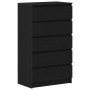 Cómoda de madera contrachapada roble negro 60x36x103 cm by , Sideboards - Ref: Foro24-862008, Price: 124,57 €, Discount: %