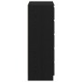 Cómoda de madera contrachapada roble negro 60x36x103 cm by , Sideboards - Ref: Foro24-862008, Price: 124,57 €, Discount: %