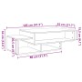Mesa de centro de madera de roble negro 105x55x32 cm de , Mesas de centro - Ref: Foro24-862069, Precio: 74,57 €, Descuento: %