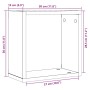 Estantes cubo de pared 2 uds madera roble negro 30x15x30 cm by , Shelves and shelves - Ref: Foro24-862055, Price: 23,49 €, Di...