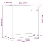 Estantes cúbicos de pared 6 uds roble negro 30x15x30 cm von , Regale und Regale - Ref: Foro24-862057, Preis: 56,82 €, Rabatt: %