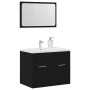 Juego de muebles de baño 2 pzas roble negro Madera ingeniería von , Badezimmermöbel - Ref: Foro24-862041, Preis: 73,08 €, Rab...
