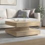 Mesa de centro giratoria 360 grados roble sonoma 70x70x34,5 cm by , Coffee table - Ref: Foro24-858481, Price: 82,91 €, Discou...
