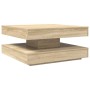 Mesa de centro giratoria 360 grados roble sonoma 70x70x34,5 cm by , Coffee table - Ref: Foro24-858481, Price: 82,91 €, Discou...