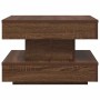 Mesa de centro giratoria 360 grados roble marrón 50x50x34,5 cm von , Couchtisch - Ref: Foro24-858476, Preis: 62,29 €, Rabatt: %