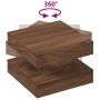 Mesa de centro giratoria 360 grados roble marrón 50x50x34,5 cm von , Couchtisch - Ref: Foro24-858476, Preis: 62,29 €, Rabatt: %