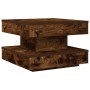 Mesa de centro giratoria 360 grados roble ahumado 50x50x34,5 cm by , Coffee table - Ref: Foro24-858474, Price: 61,24 €, Disco...