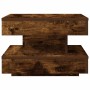Mesa de centro giratoria 360 grados roble ahumado 50x50x34,5 cm by , Coffee table - Ref: Foro24-858474, Price: 61,24 €, Disco...