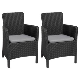 Keter Silla de comedor de jardín Trenton grafito de , Sillas de jardín - Ref: Foro24-3082796, Precio: 212,89 €, Descuento: %