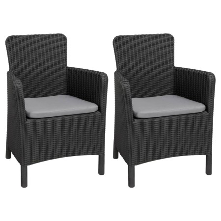 Keter Silla de comedor de jardín Trenton grafito de , Sillas de jardín - Ref: Foro24-3082796, Precio: 215,04 €