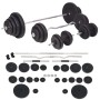 Banco musculación con soporte pesas, pesas y mancuernas 120 kg by , Weight lifting machines - Ref: Foro24-275378, Price: 583,...