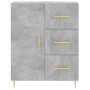 Aparador alto madera contrachapada gris hormigón 69,5x34x180 cm von , Sideboards - Ref: Foro24-3189433, Preis: 141,97 €, Raba...
