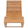 Tumbona mecedora con cojín madera maciza de teca von , Liegen - Ref: Foro24-3063340, Preis: 351,72 €, Rabatt: %