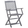 Sillas de jardín plegables 6 uds cojines madera maciza acacia von , Gartenstühle - Ref: Foro24-3065431, Preis: 295,45 €, Raba...