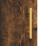 Aparador de madera contrachapada roble ahumado 34,5x34x180 cm by , Sideboards - Ref: Foro24-3189626, Price: 81,11 €, Discount: %