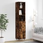 Aparador de madera contrachapada roble ahumado 34,5x34x180 cm de , Aparadores - Ref: Foro24-3189618, Precio: 90,79 €, Descuen...
