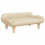 Sofá para niños de tela crema 70x40x24 cm by , Baby and Toddler Furniture - Ref: Foro24-3196343, Price: 72,87 €, Discount: %