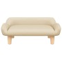 Sofá para niños de tela crema 70x40x24 cm by , Baby and Toddler Furniture - Ref: Foro24-3196343, Price: 72,87 €, Discount: %