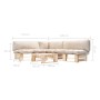 Muebles de palets de jardín con cojines arena 4 piezas madera by , Garden sets - Ref: Foro24-277487, Price: 396,87 €, Discoun...