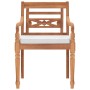 Juego comedor de jardín 9 pzas con cojines blancos madera teca de , Conjuntos de jardín - Ref: Foro24-3155985, Precio: 1,00 €...