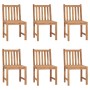 Sillas de jardín 6 unidades con cojines madera maciza de teca von , Gartenstühle - Ref: Foro24-3073129, Preis: 666,21 €, Raba...