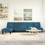 Sofá cama en forma de L terciopelo azul 255x140x70 cm von , Sofas - Ref: Foro24-3157250, Preis: 378,10 €, Rabatt: %
