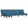 Sofá cama en forma de L terciopelo azul 255x140x70 cm von , Sofas - Ref: Foro24-3157250, Preis: 378,10 €, Rabatt: %