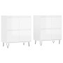 Aparadores 2 uds madera contrachapada blanco brillo by , Sideboards - Ref: Foro24-3190175, Price: 146,82 €, Discount: %