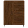 Aparador alto madera contrachapada marrón roble 69,5x34x180 cm de , Aparadores - Ref: Foro24-3195922, Precio: 162,60 €, Descu...