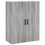 Aparador alto madera contrachapada gris sonoma 69,5x34x180 cm de , Aparadores - Ref: Foro24-3195969, Precio: 179,06 €, Descue...